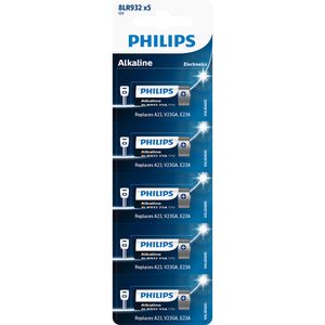 Bateria Philips alcalina 12V com 5 unidade 8LR932P5B/59