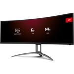 Monitor-Gamer-AOC-AGON-49--Curvo-Super-Ultrawide-144Hz-1ms-AG493QCX