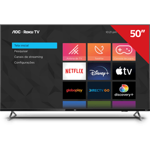 Smart TV AOC Roku TV 50" 4K - 50U6125/78G