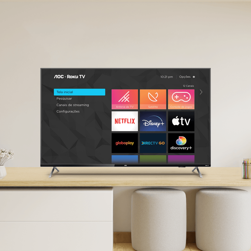 Smart TV AOC Roku TV 50 4K - 50U6125/78G