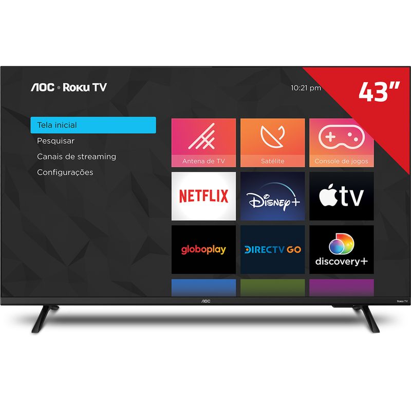 Smart-TV-AOC-Roku-TV-43--Full-HD---SERIE-5135--238-