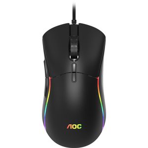 Mouse Gamer AOC GM310 12.400 DPI Pixart 3327 RGB 7 botões