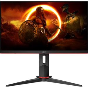 Monitor Gamer AOC 23,8" 165Hz 1ms VA Ajuste de Altura 24G2S/BK