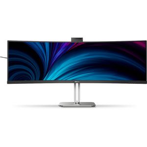 Monitor Philips 49" DQHD Hello Webcam AI 5MP Noise Cancelling USB-C 100W 49B2U6900CH